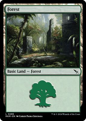 MTG - Murders at Karlov Manor - Forest (0286) - Anime Card Craze