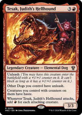 MTG - Murders at Karlov Manor - Tesak, Judith's Hellhound - Anime Card Craze