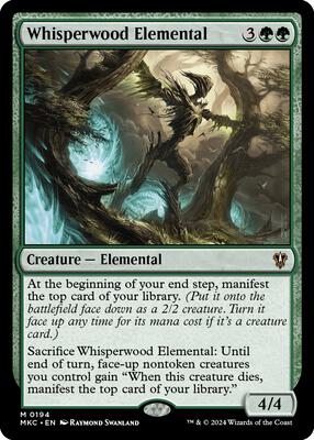 MTG - Murders at Karlov Manor - Whisperwood Elemental - Anime Card Craze