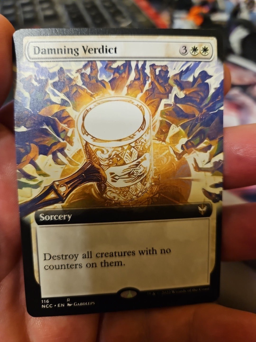 MTG - Streets of New Capenna - Damning Verdict - Extended Art - NM - NF - Anime Card Craze