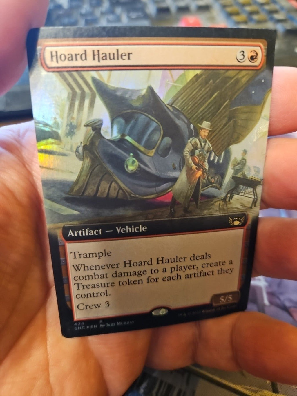 MTG - Streets of New Capenna - Hoard Hauler (Extended Art) - NM - Foil - Anime Card Craze