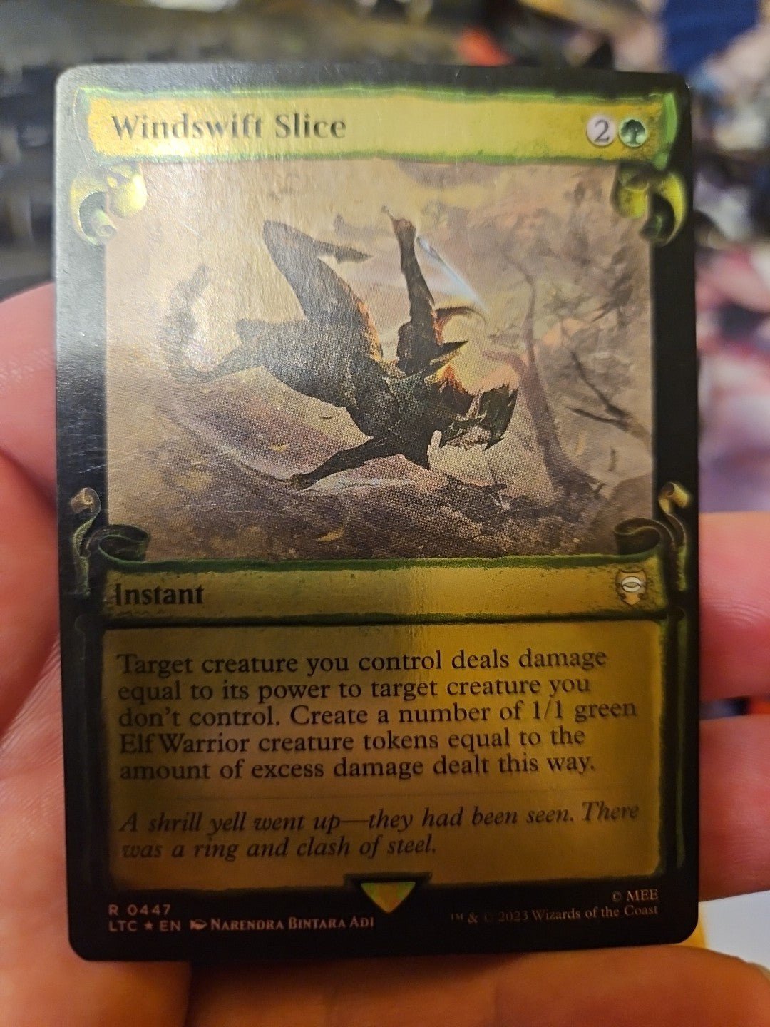 MTG - Tales of Middle - earth - Windswift Slice (Showcase Scrolls) - NM - Foil - Anime Card Craze