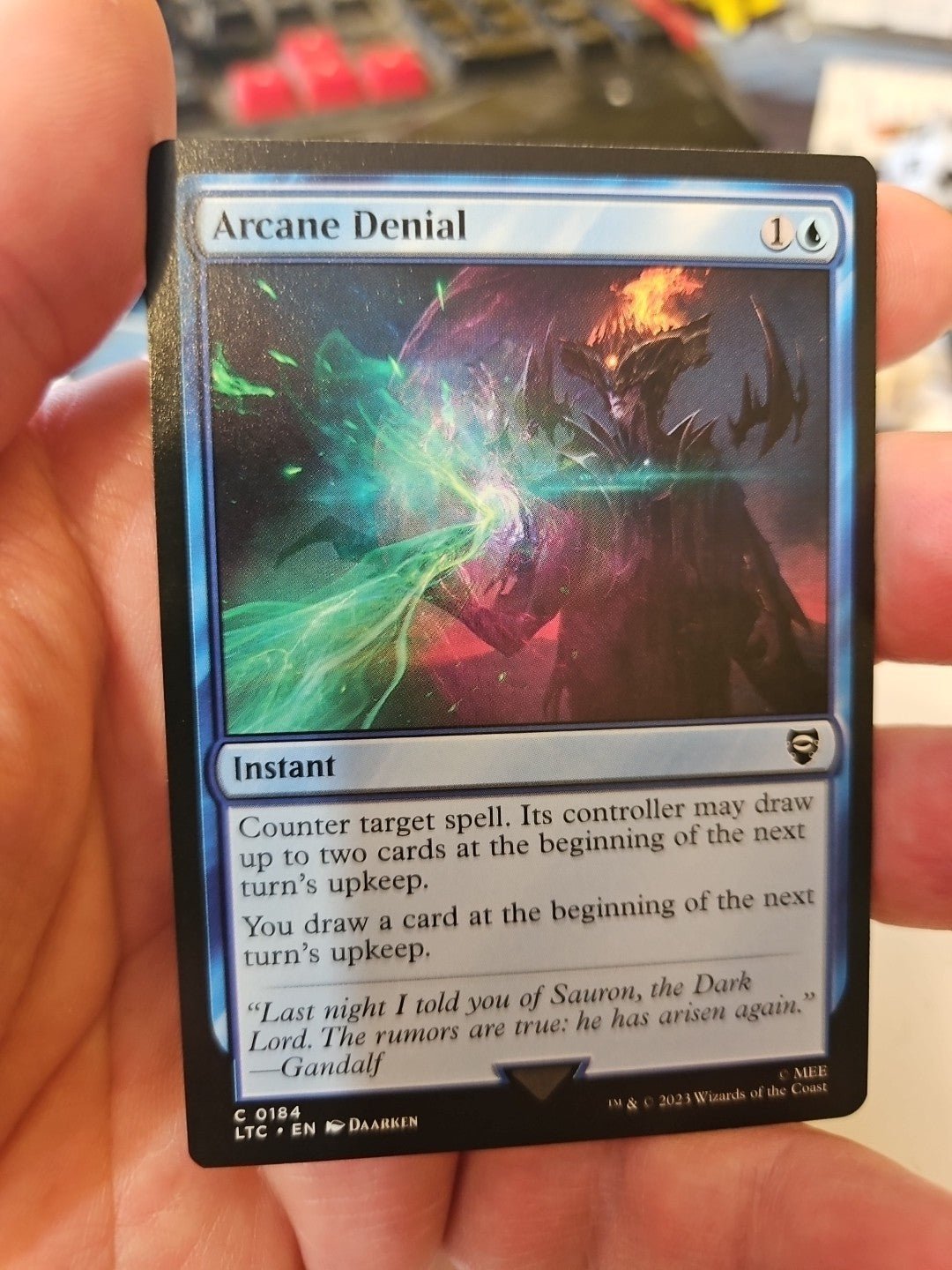 MTG - The Lord of the Rings - Arcane Denial - NM - NF - Anime Card Craze