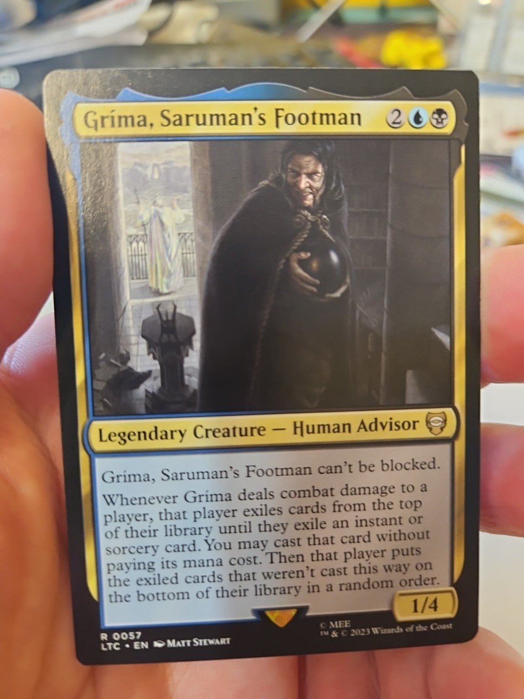 MTG - The Lord of the Rings - Grima, Saruman's Footman - NM - NF - Anime Card Craze