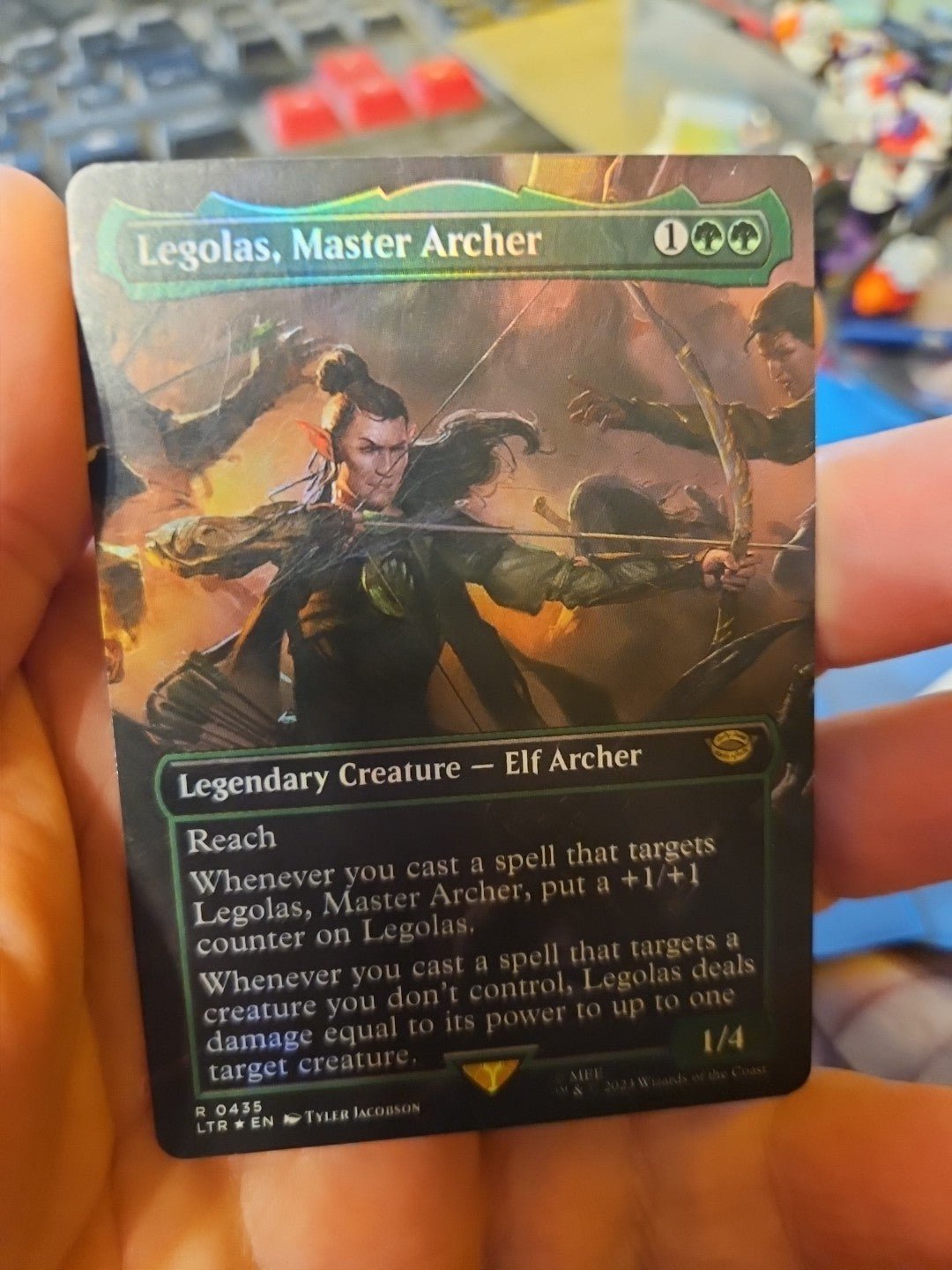 MTG - The Lord of the Rings - Legolas, Master Archer - Borderless - NM - Foil - Anime Card Craze