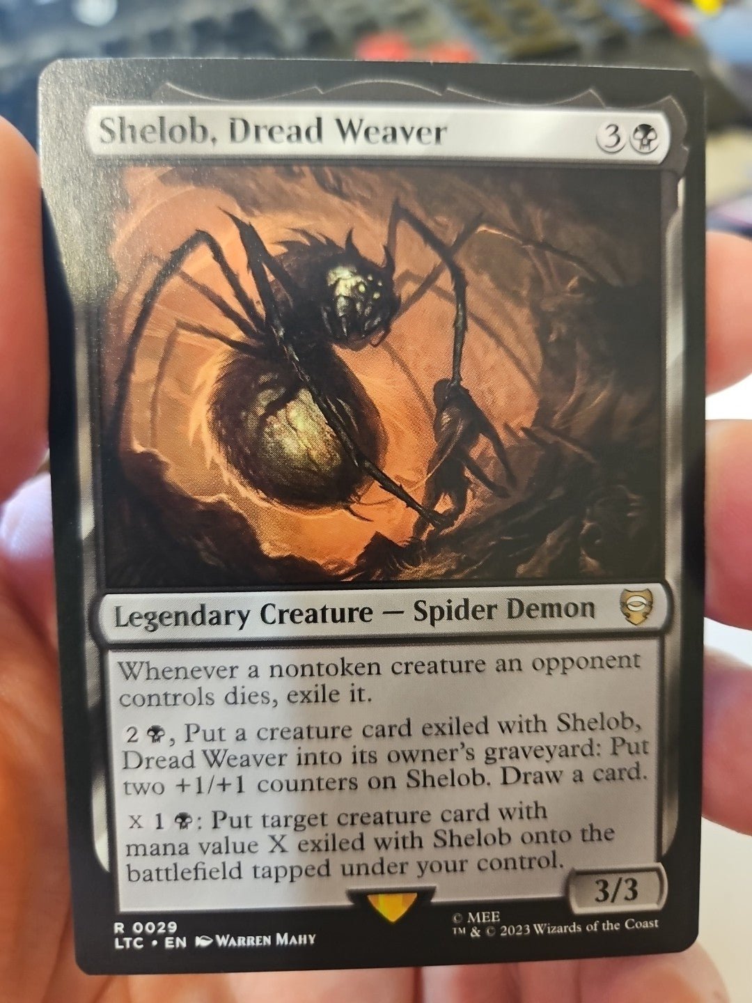 MTG - The Lord of the Rings - Shelob, Dread Weaver - NM - NF - Anime Card Craze