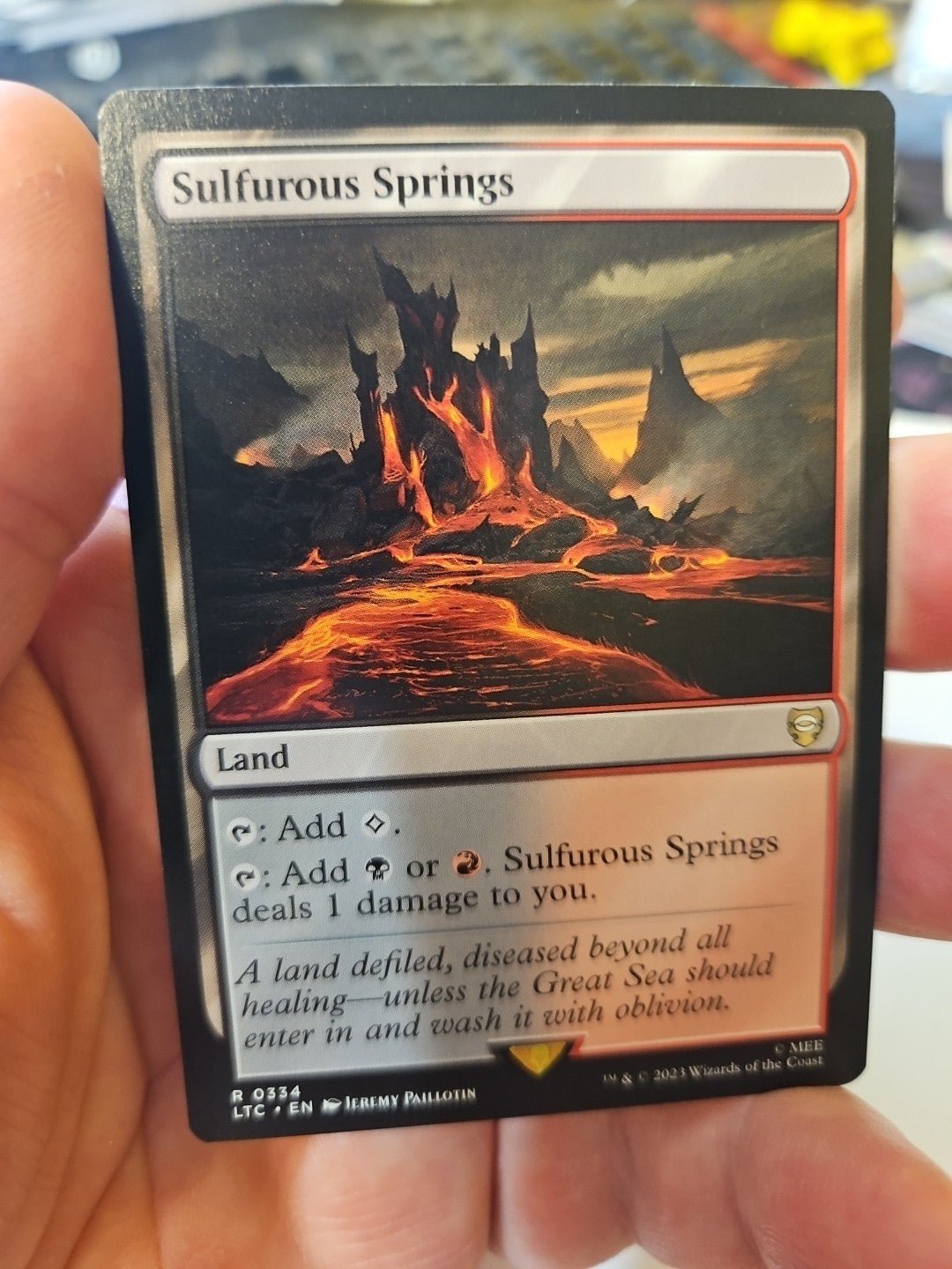 MTG - The Lord of the Rings - Sulfurous Springs - NM - NF - Anime Card Craze