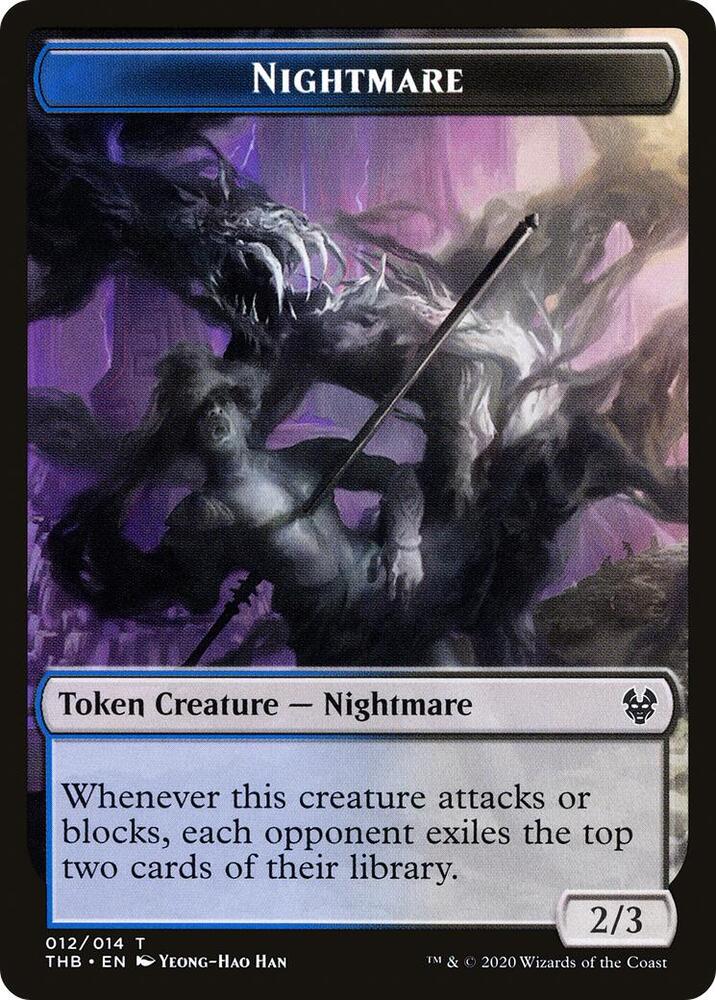 MTG - Theros Beyond Death - Nightmare Token - Anime Card Craze