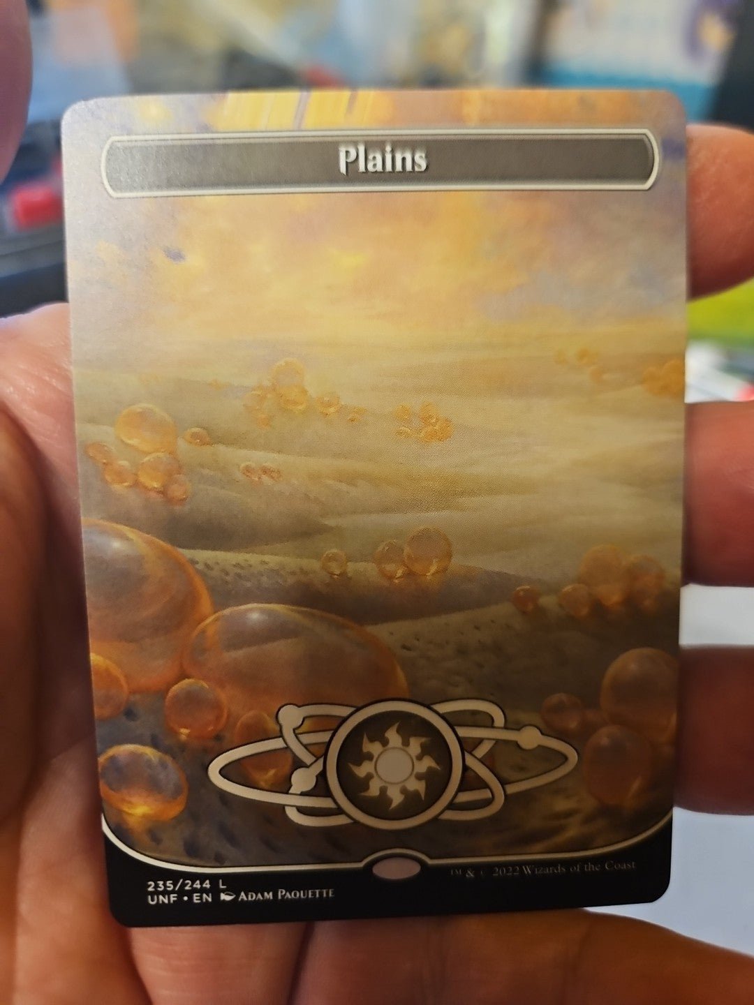 MTG - Unfinity - Plains (235) - Borderless - NM - NF - Anime Card Craze
