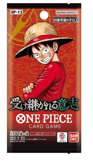 One Piece - Carrying on His Will - OP13 Japanese Sealed Box - Anime Card Craze