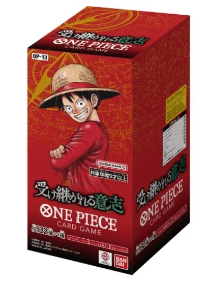 One Piece - Carrying on His Will - OP13 Japanese Sealed Box - Anime Card Craze