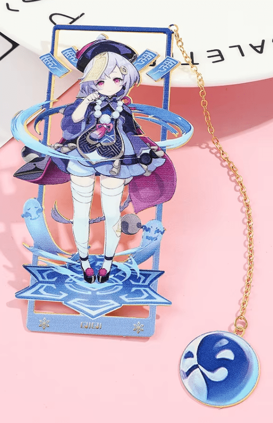 Qiqi Genshin Impact Metal Bookmark - Anime Card Craze