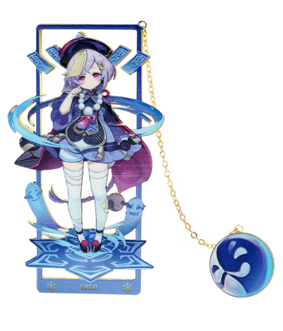 Qiqi Genshin Impact Metal Bookmark - Anime Card Craze