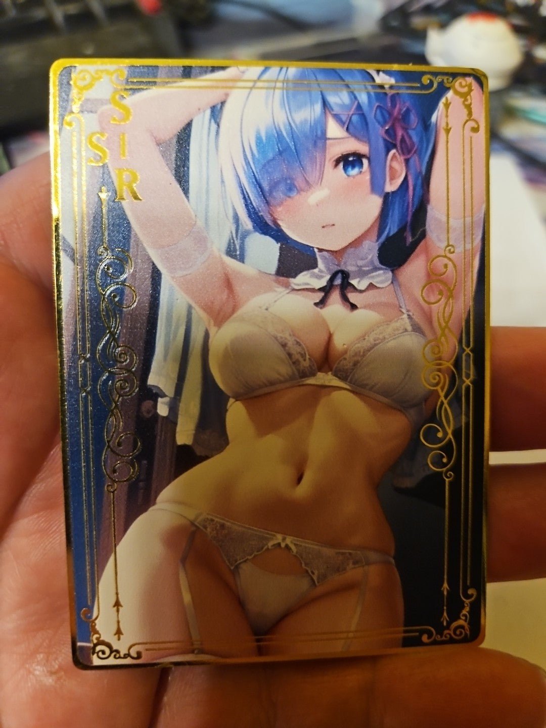 Rem RE - Zero SSIR - Goddess Story Metal card - Anime Card Craze