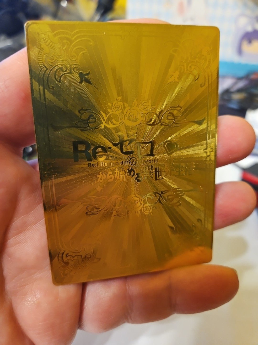 Rem - Re:Zero - Goddess Story Gold Metal LGP Card - Anime Card Craze