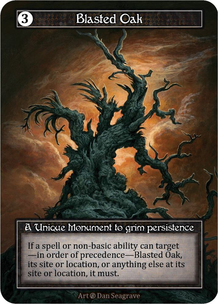 Sorcery: Contested Realm - Beta - Blasted Oak - Anime Card Craze