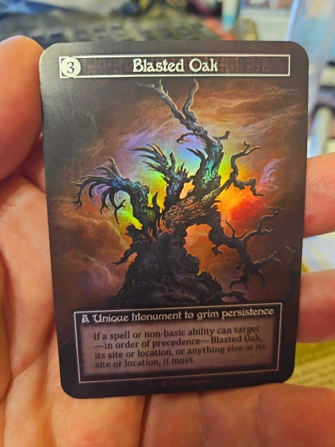 Sorcery: Contested Realm - Beta - Blasted Oak Foil - Unique - Foil NM/M - Anime Card Craze
