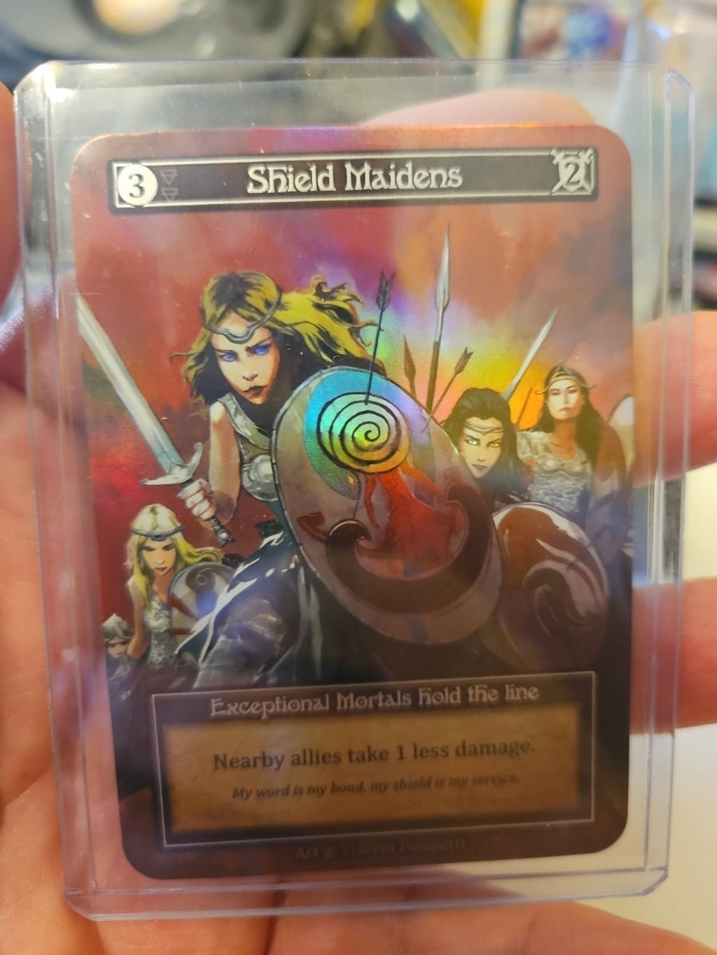 Sorcery Contested Realm - Beta - Exceptional Shield Maidens - Foil - N/NM Condition - Anime Card Craze