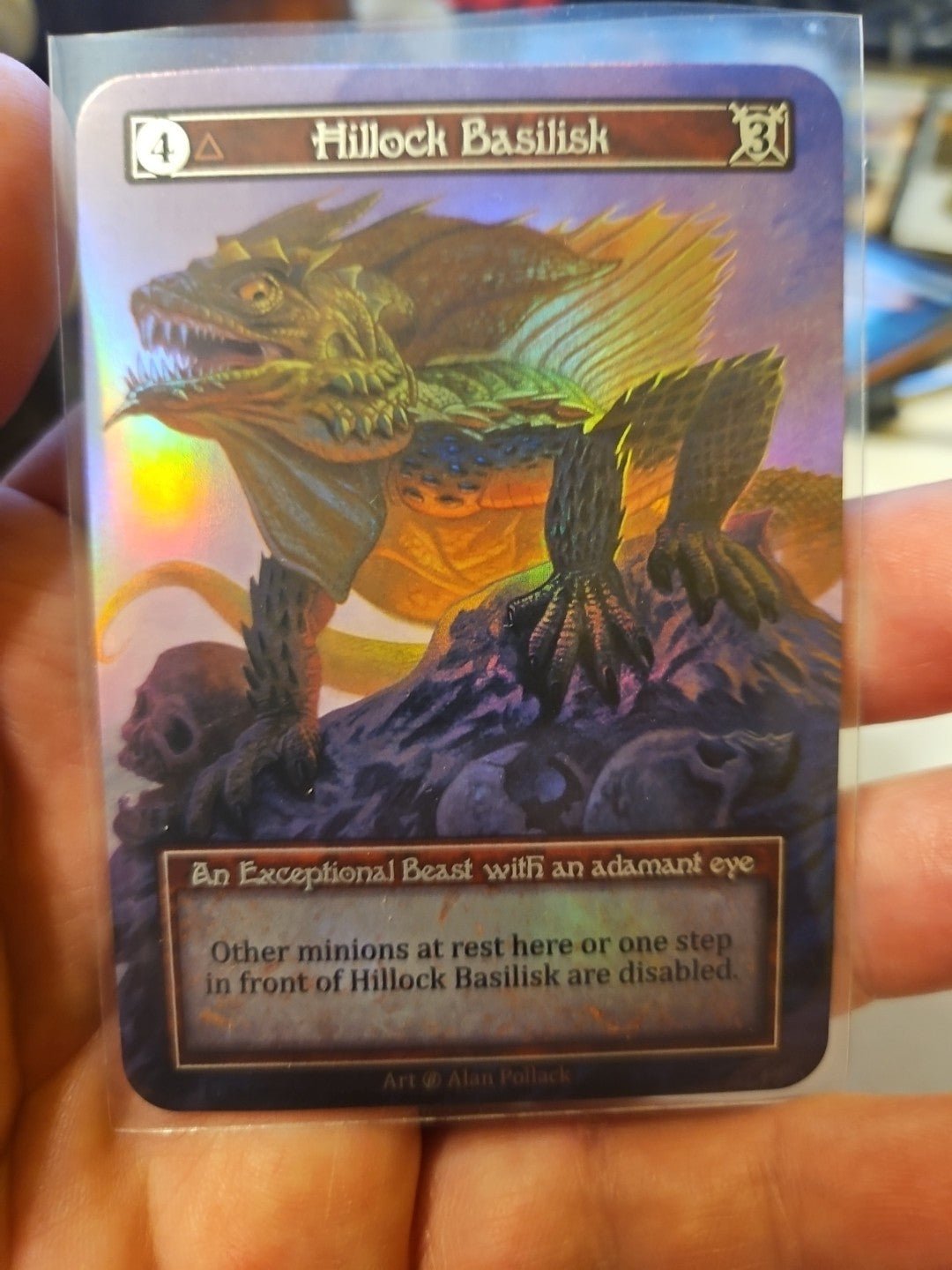 Sorcery Contested Realm Beta FOIL Hillock Basilisk Pack Fresh/Unplayed 3rd print - Anime Card Craze