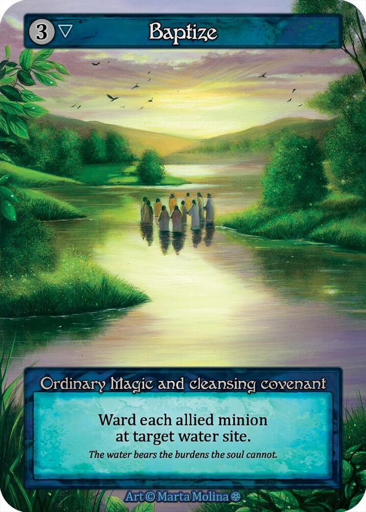 Sorcery: Contested Realm - Gothic - Baptize - Anime Card Craze