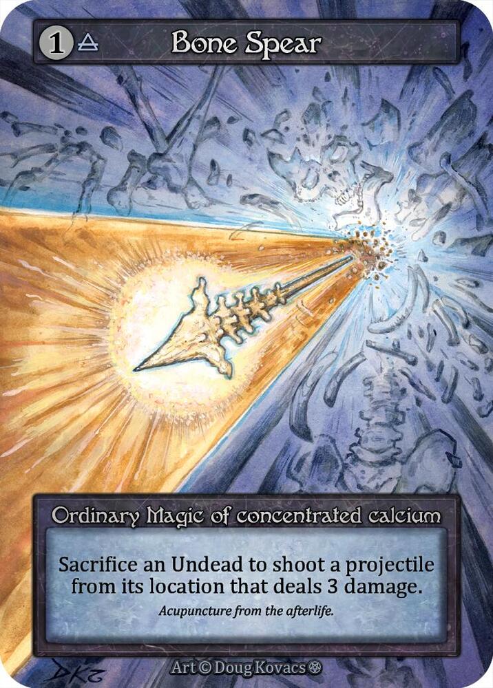 Sorcery: Contested Realm - Gothic - Bone Spear - Anime Card Craze